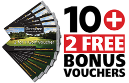 10 GreenFree 2 for 1 Golf Vouchers