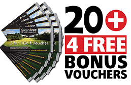 20 GreenFree 2 for 1 Golf Vouchers